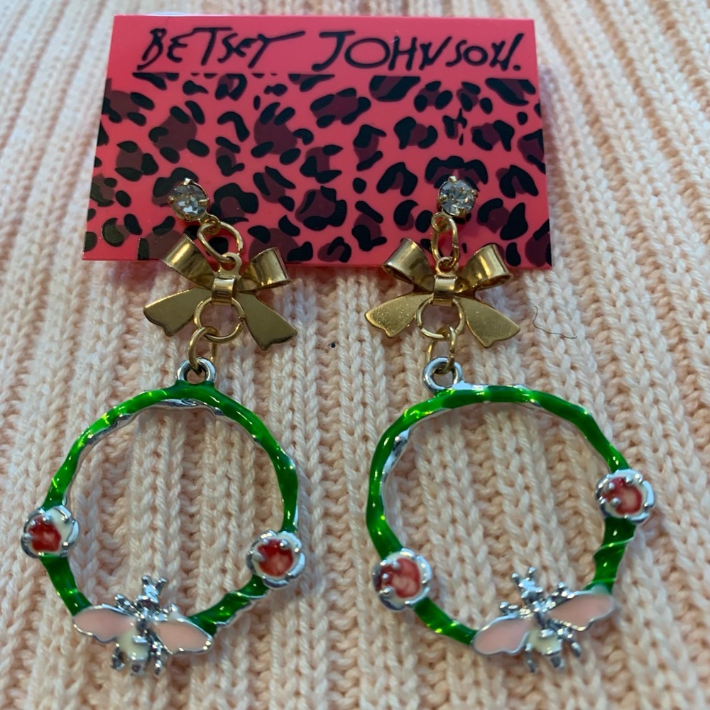 Betsey Johnson pierced earrings 
Brand New
